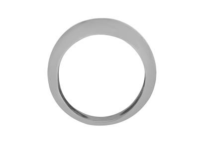 Ring 10,6 MM Breit, 800er Graugold. Ref. Bjp54 - Standard Bild - 1