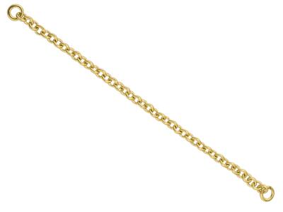 Sicherheitskette Für Armband Aus 9 Kt Gelbgold, 12/18 - Standard Bild - 1