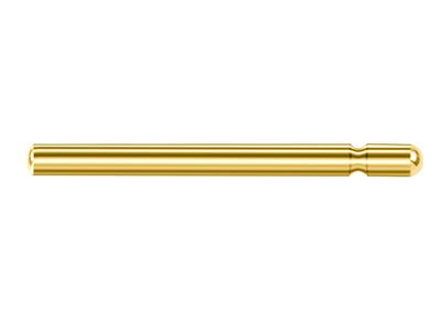 Ohrstecker, 10mmx1,0mm, 18kt Gelbgold, 100  Recyceltes Gold