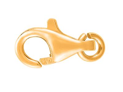 GewÖlbter, GeprÄgter Handschellenverschluss Mit Freiem Ring 9 Mm, 18k Gelbgold. Ref. 17028 - Standard Bild - 1
