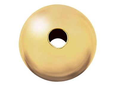 Perlen Mit 2 Löchern, Glatt, Rund, 2,5 mm, 18 kt Gelbgold - Standard Bild - 1