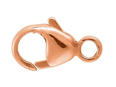 Gewolbter, Geprägter Handschellenverschluss Mit Integriertem Ring 9 Mm, 18k Rotgold. Ref. 17195 - Standard Bild - 1