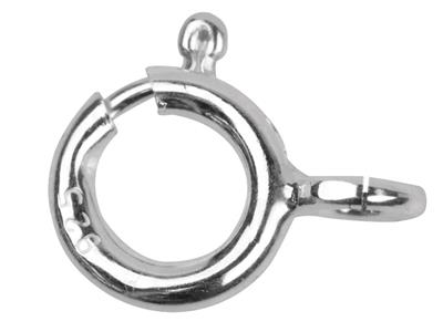 Federring 7 Mm, Offener Ring, Silber 925. Ref. 07610, Packung Mit 10 Stück - Standard Bild - 1