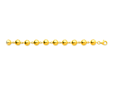 Marseillais-kugelkette 8 Mm, 45 Cm, 18k Gelbgold
