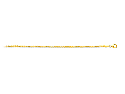 Kette Aus Massiven Palmblattmaschen 2,30 Mm, 45 Cm, Gelbgold 18k - Standard Bild - 1