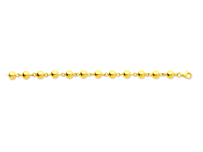 Armband Marseillais-kugeln 6 Mm, 19 Cm, 18k Gelbgold - Standard Bild - 1