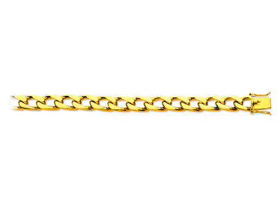 Armband Aus Pferdegeflecht 8 Mm, 21 Cm, Gelbgold 18k - Standard Bild - 1