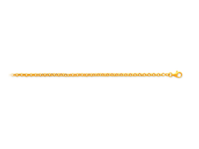 Kette Aus Jaseron-maschen 2,40 Mm, 42 Cm, Gelbgold 18k - Standard Bild - 1