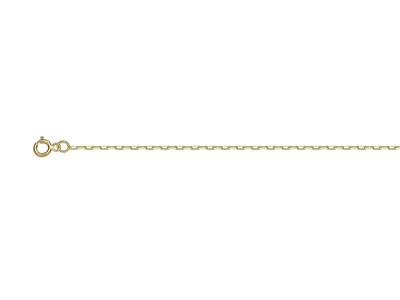 Knochelkette Forçat Claire Diamantbeschichtet 1,35 Mm, 25 Cm, Gelbgold 18k - Standard Bild - 1