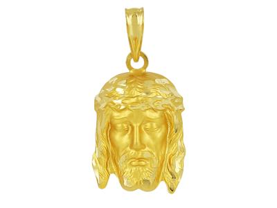 Jesus-medaille 16 X 12 Mm, 18k Gelbgold