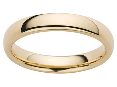 Trauring 12 Ring, 2,00 X 1,40 Mm, 18k Gelbgold, Finger 48