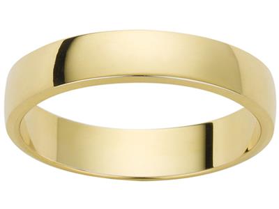 Trauring Band, 2,00 X 1,50 Mm, 18k Gelbgold, Finger 56