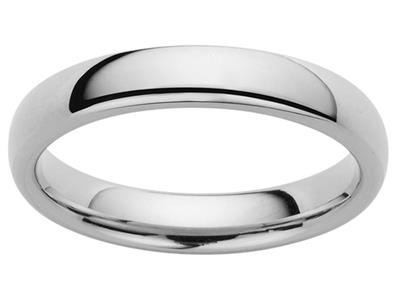 Trauring 12 Ring, 3,00 X 1,60 Mm, 18k Weigold, Finger 58