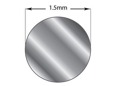 Runddraht Aus Silber 950 Ausgluehend, 1,50 MM - Standard Bild - 2