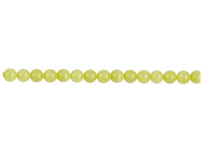 Halbedelsteinperlen, Rund, Strang 38-39 cm, 6 mm, Lemon-jaspis - Standard Bild - 1