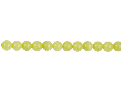 Halbedelsteinperlen, Rund, Strang 40 cm, 8 mm, Lemon-jaspis - Standard Bild - 1