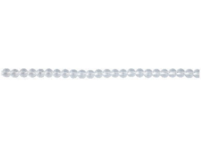 Halbedelsteinperlen, Rund, Strang 40 cm, 4 mm, Kristall - Standard Bild - 1