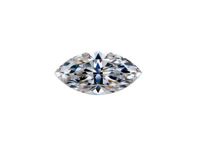 Preciosa Cubic Zirconia, Marquise Diamant, 8 X 4mm, Wei