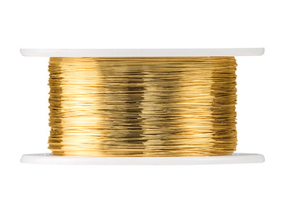 Beadalon Artistic Wire 32 Gauge Tarnish Resistant Brass 27.4m - Standard Bild - 2