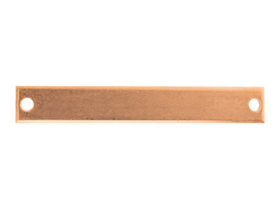 Kupferrohlinge, Rechteckige Namensschilder, 6er-pack, 40 x 6 mm - Standard Bild - 2