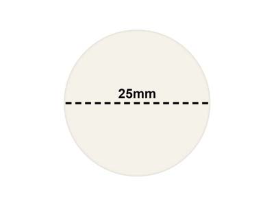 Round Adhesive Pricing Labels, White, Box Of 1000, 25mm - Standard Bild - 3