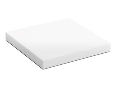 Weiß Glänzendes Kleines Acryl-vierkant-display - Standard Bild - 1