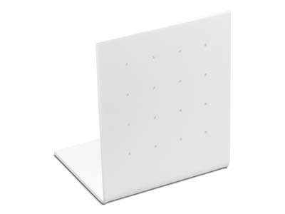 Weiß Glänzendes Acryl-ohrring-display - Standard Bild - 1