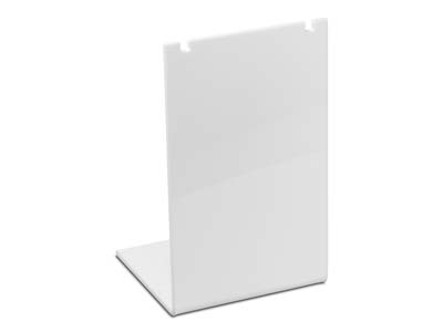 Weiß Glänzendes Acryl-halsketten-display Klein - Standard Bild - 1