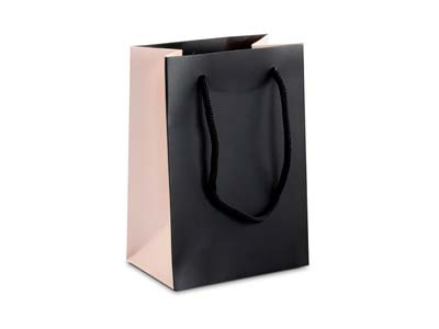 Black And Pink Gift Bag Small Pk 10 - Standard Bild - 1