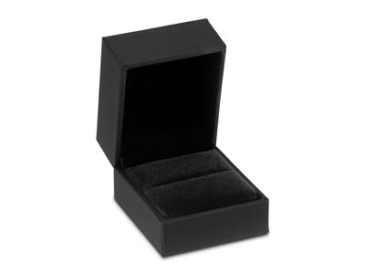 Black Soft Touch Ring Box - Standard Bild - 1