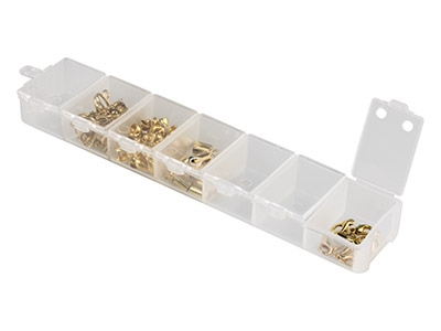 Mini-box Zur Perlenaufbewahrung Mit 7 Klappdeckel-behältern - Standard Bild - 1