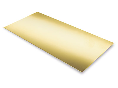 9 Kt Gelbgoldblech, Df, 2,00mm, 100  Recyceltes Gold