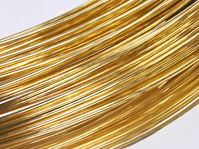 9 Kt Gelbgold, Df 0,70 mm Durchmesser, Runddraht, 100 % Recyceltes Gold - Standard Bild - 1
