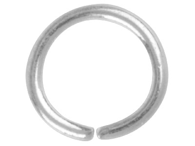 Silberbeschichteter Biegering, Rund, 7 mm, 100er Pack - Standard Bild - 1