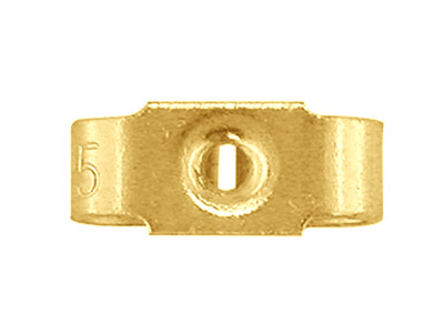Ohrmuttern Aus 9 kt gelbgold, 110, 2er-pack, 100 % Recyceltes Gold - Standard Bild - 3