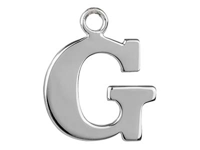 Prägestempelrohling Aus Sterlingsilber Mit Dem Buchstaben G - Standard Bild - 1