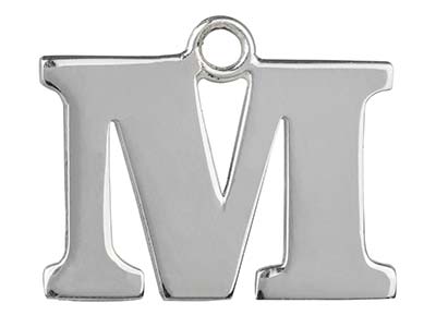 Prägestempelrohling Aus Sterlingsilber Mit Dem Buchstaben M - Standard Bild - 1