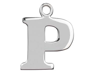 Prägestempelrohling Aus Sterlingsilber Mit Dem Buchstaben P - Standard Bild - 1