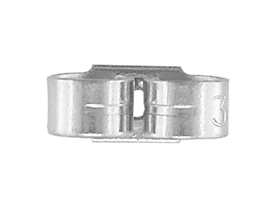 Ohrring-verschluss, Silber 925, Beutel Mit 10 Paaren - Standard Bild - 2