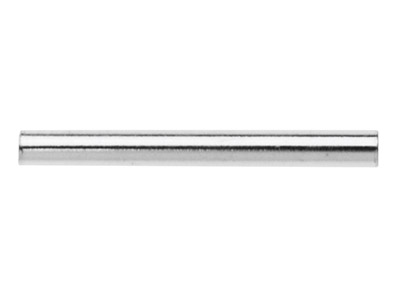 Schlichte Rundrohrperle Aus Sterlingsilber, 15 x 1,5 mm, Lochdurchmesser 1.00mm, 25er-pack - Standard Bild - 1