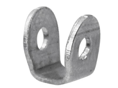 Verbindung Aus Sterlingsilber Für Nadeln Mit Doppelter Windung, U-förmige Verbindung, 100 % Recyceltes Silber - Standard Bild - 1