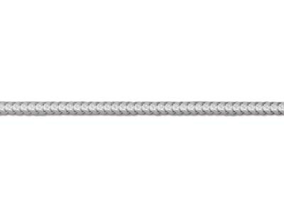Schlangenkette Aus Sterlingsilber, Diamantschliff, Rund, 1,2 mm, 40 cm - Standard Bild - 3