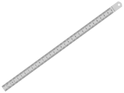 Flexibles Lineal Aus Matt Verchromtem Stahl, 30 Cm - Standard Bild - 1