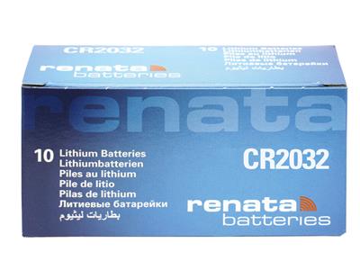 Knopfzelle Cr2032 Lithium 3v, 10er Pack, Renata - Standard Bild - 1