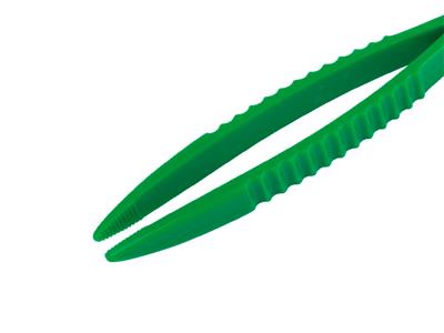 Grüne Kunststoffpinzette, 130 MM - Standard Bild - 3