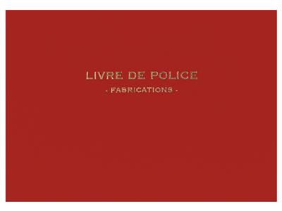 Polizeibuch, Herstellung - Standard Bild - 1