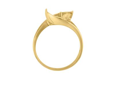 Ring Für Eine Perle Von 9 Bis 10 Mm, 18k Gelbgold. Ref. Bg117 - Standard Bild - 1