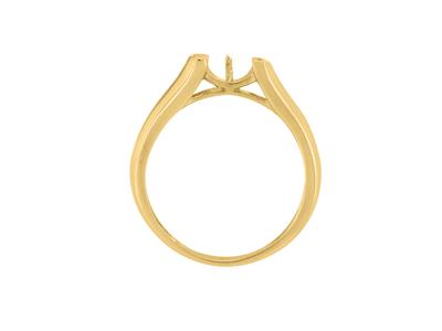 Ring Für Eine Perle Von 8 Bis 9 Mm, 18k Gelbgold. Ref. Bg167 - Standard Bild - 1