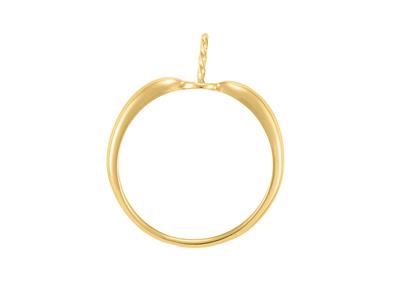 Ring Für Eine Perle Von 7 Bis 10 Mm, 18k Gelbgold. Ref. Bg28 - Standard Bild - 1