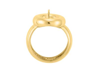 Ring Für Eine Perle Von 8 Bis 10 Mm, 18k Gelbgold. Ref. Bg95